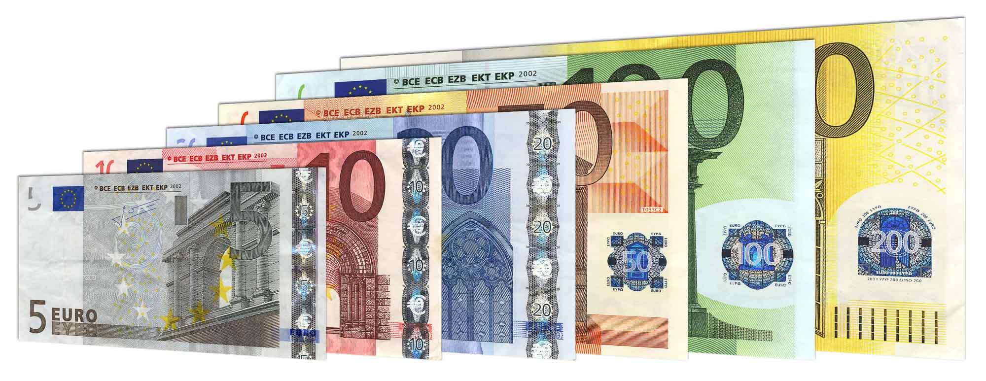 current-euro-banknotes