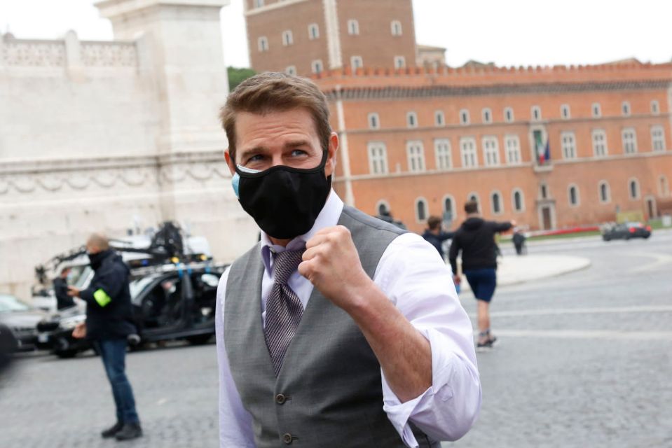 Rome Tom Cruise on the set of Mission Impossible 7