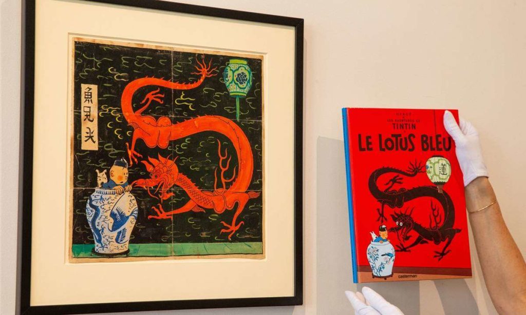 tintin blue lotus