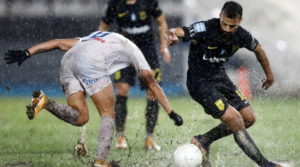 ΠΑΣ-Άρης 0-0: Ισοπαλία στη... λασπομαχία στους «Ζωσιμάδες»