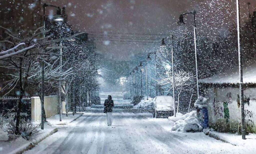 χιόνια στην Αττικη