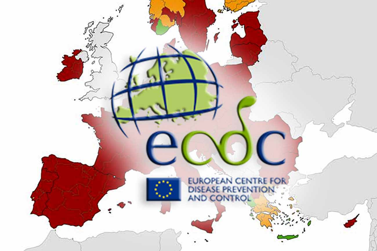 Κόκκινη η Ελλάδα και στους χάρτες ECDC