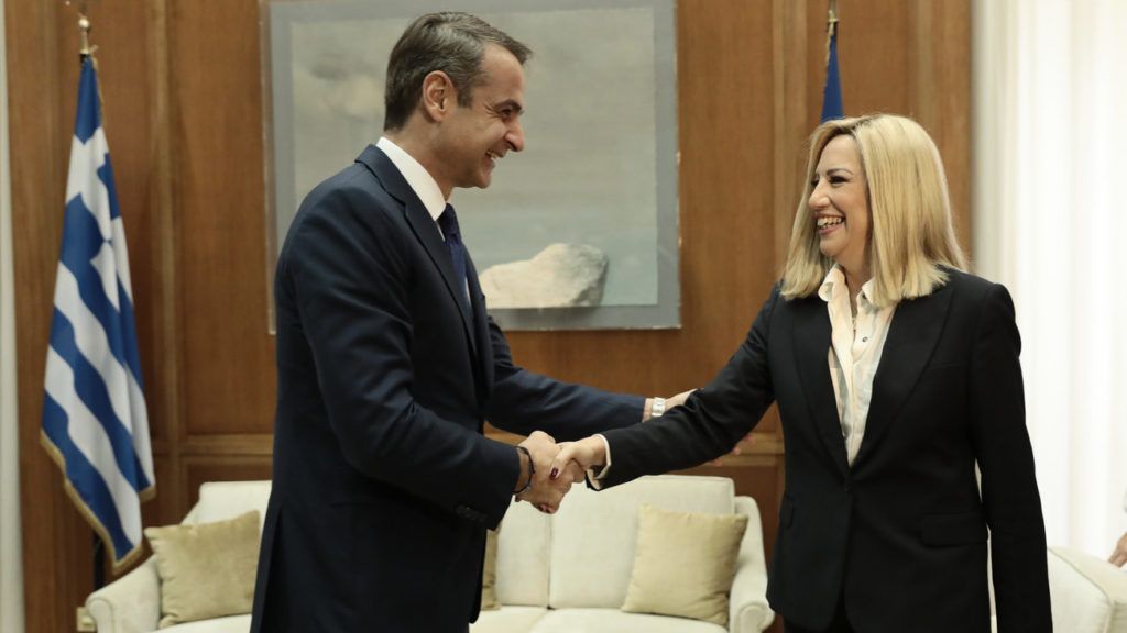 Δημοσκόπηση-Κεντροαριστεράς: Μητσοτάκης και Γεννηματά οι κερδισμένοι του κέντρου