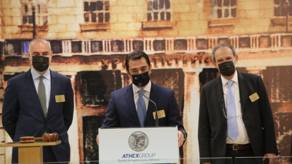 Την έναρξη της εβδομάδας ενέργειας στο Χρηματιστήριο Αθηνών κήρυξε ο Κ.Σκρέκας