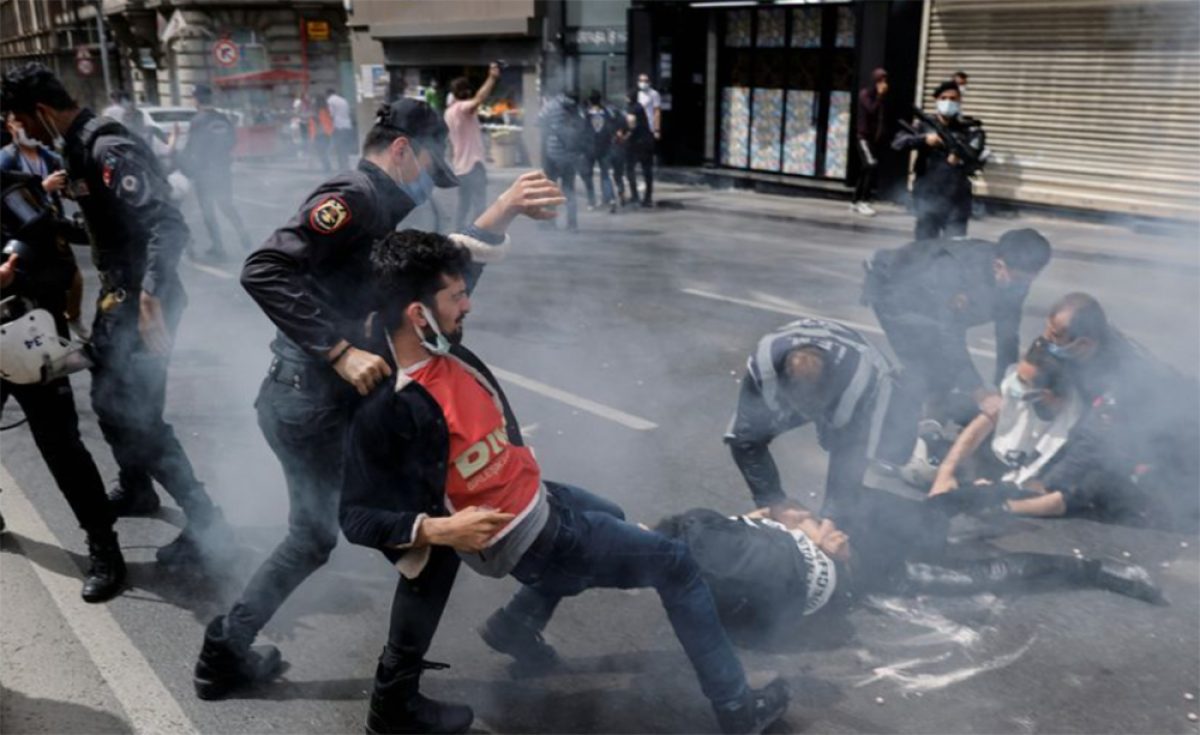 212 συλλήψεις στις διαδηλώσεις της Εργατικής Πρωτομαγιάς στην Τουρκία