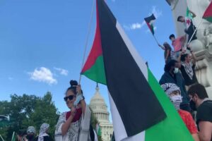 Διαδήλωση υπέρ των Παλαιστινίων στην Ουάσινγκτον
