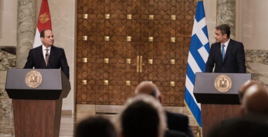 Μητσοτάκης: Αίγυπτος και Ελλάδα στηρίζουν τη μετατροπή της Μεσογείου σε μία θάλασσα που δεν θα χωρίζει αλλά θα ενώνει