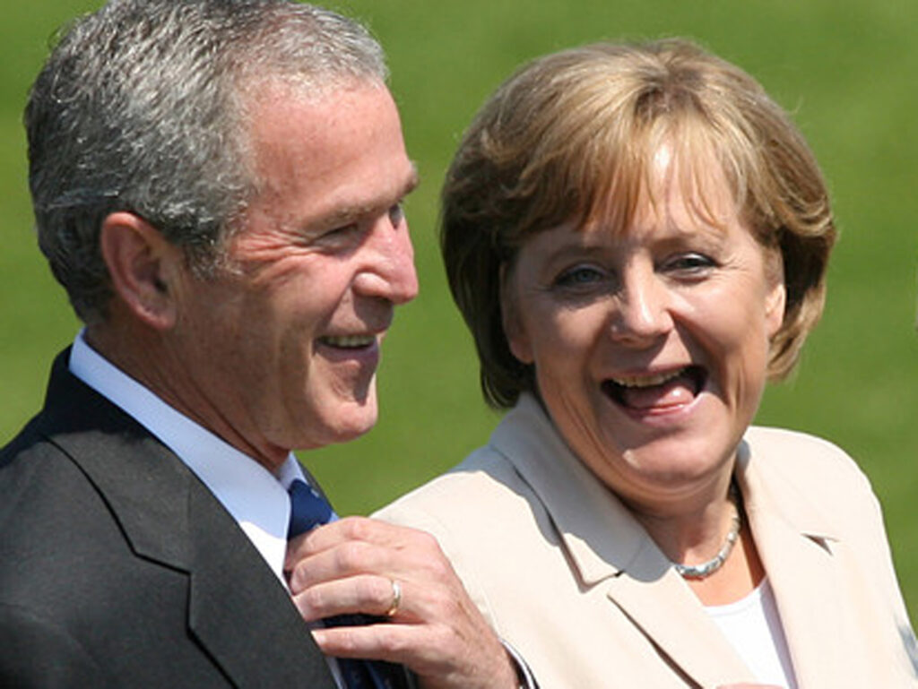 bush merkelll