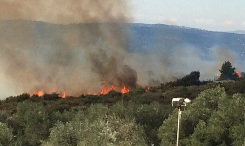 Φωτιά στην Κεφαλονιά: Απομακρύνθηκαν κάτοικοι από το Καπανδρίτι