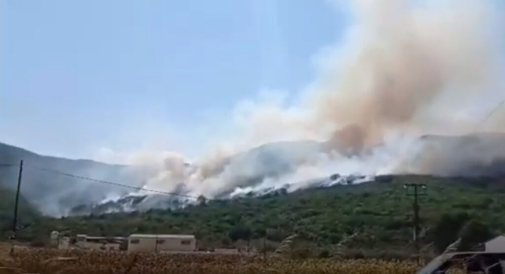 Φωτιά ΤΩΡΑ στους Αντιφιλίππους του δήμου Παγγαίου