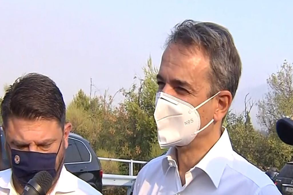 Κυρ. Μητσοτάκης από Βαρυμπόμπη: Δεν είχαμε απώλεια ζωής - Τα σπίτια θα ξαναφτιαχτούν