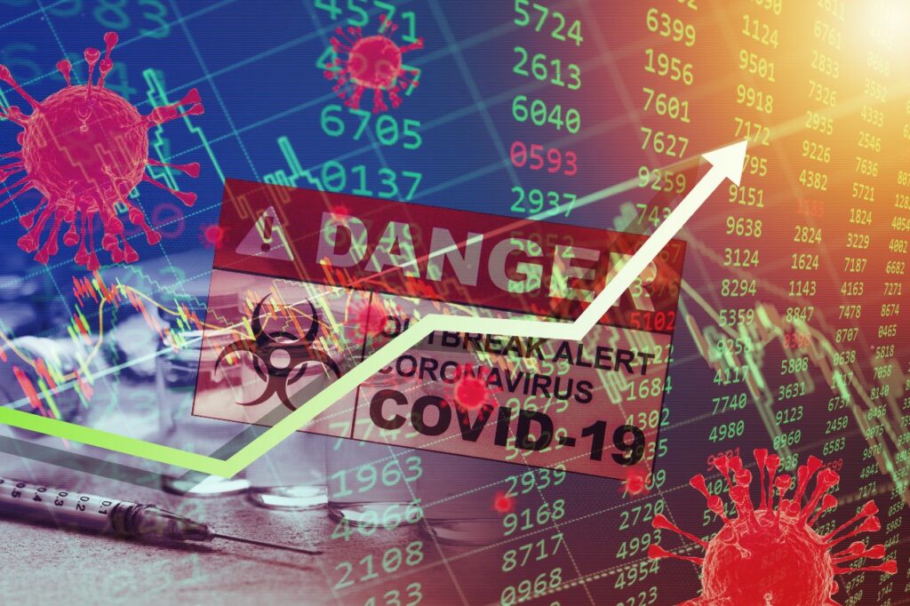 oikonomia xaa business-stock-market-rising-up-arrow-high-after-coronavirus-covid-19-pandemic-concept