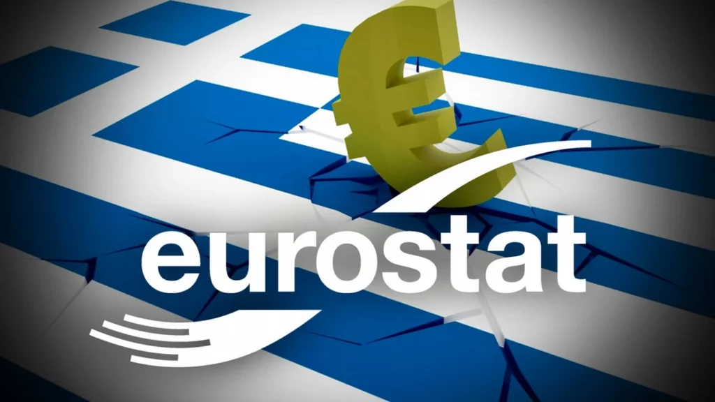 Eurostat: Στο 163,9% του ΑΕΠ το δημόσιο χρέος στην Ελλάδα