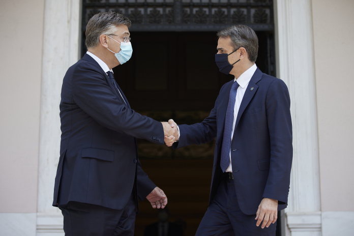 Συνάντηση Μητσοτάκη με τον πρωθυπουργό της Κροατίας: Σας ευχαριστώ για την βοήθεια στις πυρκαγιές