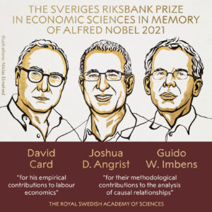 Οι οικονομολόγοι Καρντ, Άνγκριστ και Ίμπενς τιμήθηκαν με το Νόμπελ Οικονομίας 2021