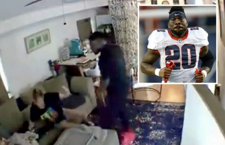 Πρώην παίχτης του NFL χτυπάει βίαια τη σύντροφό του μπροστά στο μωρό τους (video)
