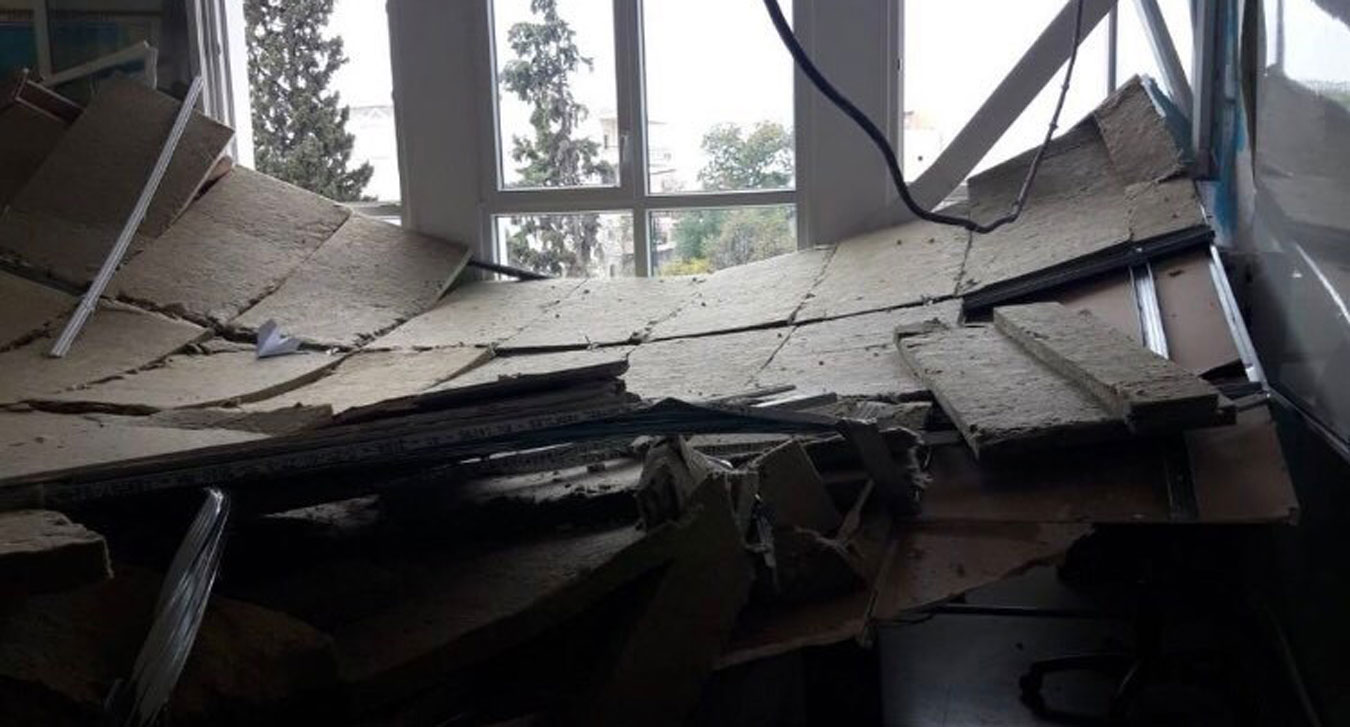 Θεσσαλονίκη: Έπεσε η οροφή σε δημοτικό σχολείο – Από θαύμα σώθηκαν οι μαθητές