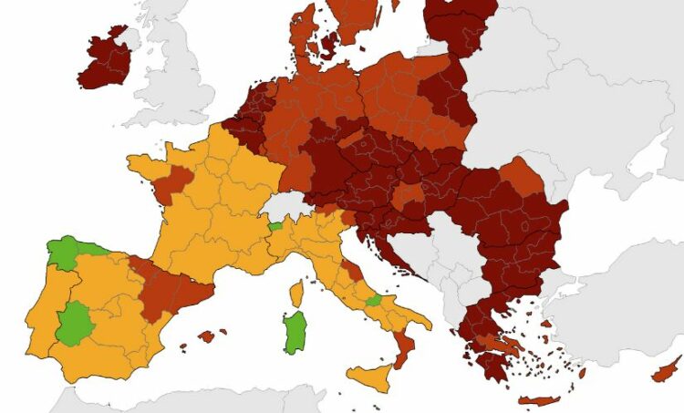 ECDC: Στο «κόκκινο» όλη η Ελλάδα