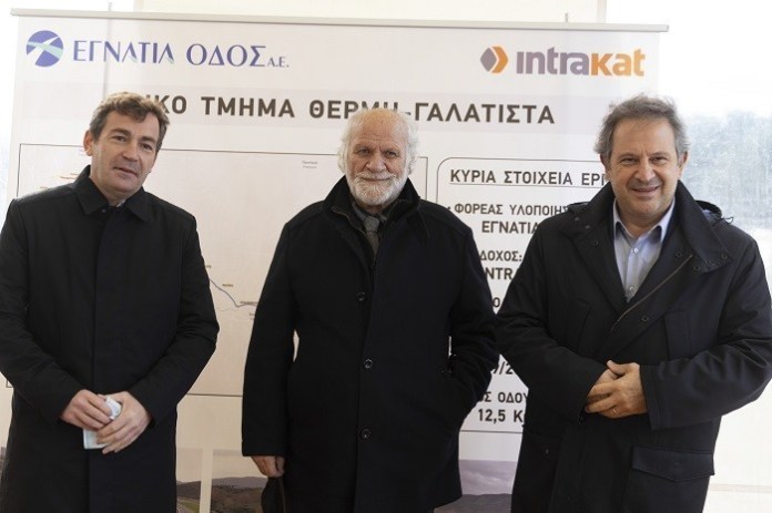 Intrakat: 15 μήνες νωρίτερα στην κυκλοφορία τα πρώτα 5 χλμ του οδικού άξονα Θέρμης – Γαλάτιστας