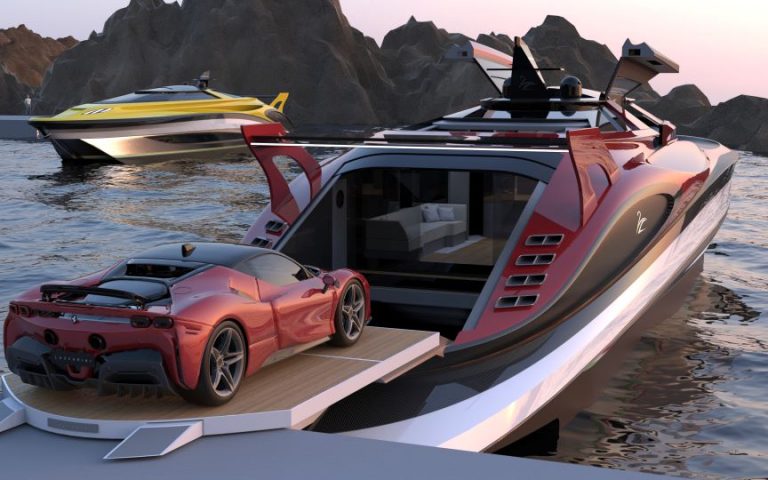 Η θαλάσσια Ferrari διαθέτει μέχρι και γκαράζ