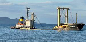 Προσάραξη πλοίου στον όρμο Κισσάμου: Ολοκληρώθηκαν οι εργασίες άντλησης καυσίμων