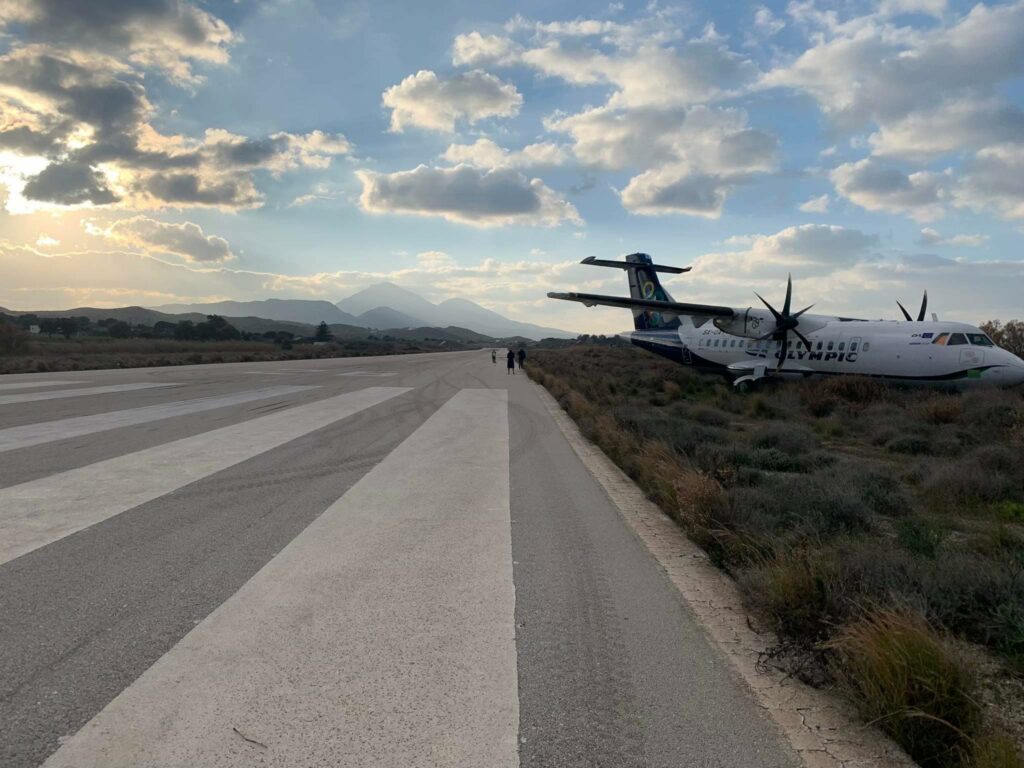 Αεροσκάφος της Ολυμπιακής βγήκε εκτός διαδρόμου