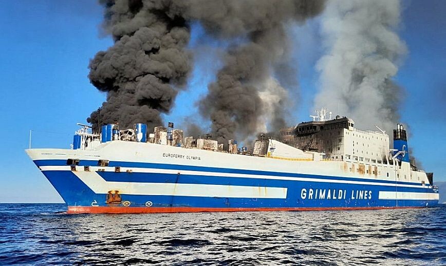 Euroferry Olympia: Εντοπίστηκε απανθρακωμένη σορός μέσα σε φορτηγό