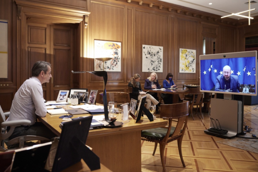 Μητσοτάκης - Μισέλ: Μία επιθετική ενέργεια από τη Ρωσία θα επέφερε σοβαρές συνέπειες