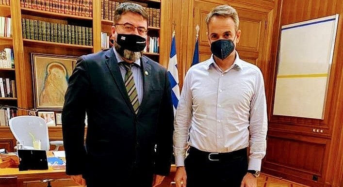 Συνάντηση του Πρωθυπουργού με τον βουλευτή Ανατολικής Αττικής, Βασίλη Οικονόμου