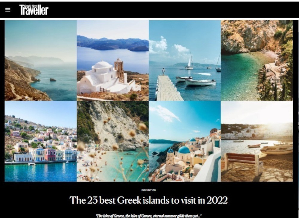 Condé Nast Traveler: Τα 23 καλύτερα ελληνικά νησιά για το 2022