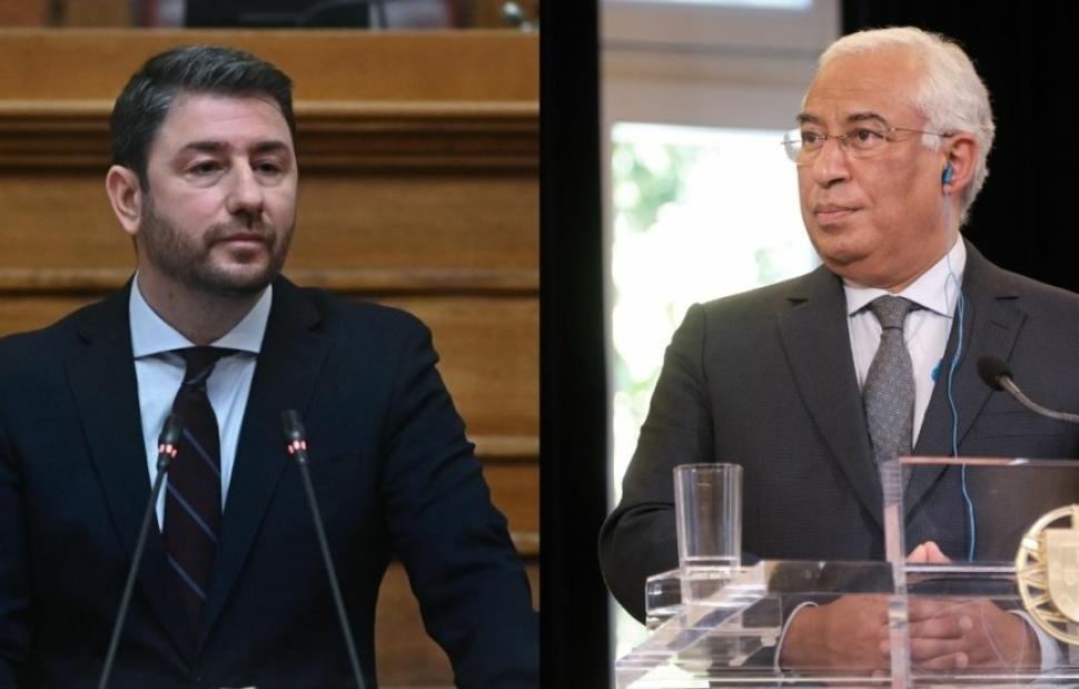 Συνάντηση Αντόνιο Κόστα - Νίκου Ανδρουλάκη στη Λισαβόνα