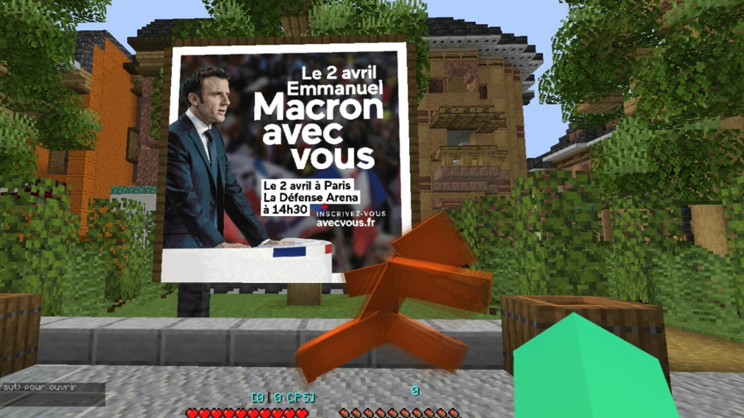 Ο προεκλογικός αγώνας του Εμανουέλ Μακρόν έγινε ψηφιακός στο βιντεοπαιχνίδι Minecraft