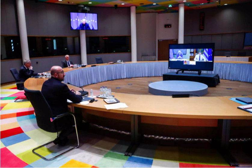 Κυριάκος Μητσοτάκης: Τηλεδιάσκεψη με τον Σαρλ Μισέλ και Ευρωπαίους ηγέτες