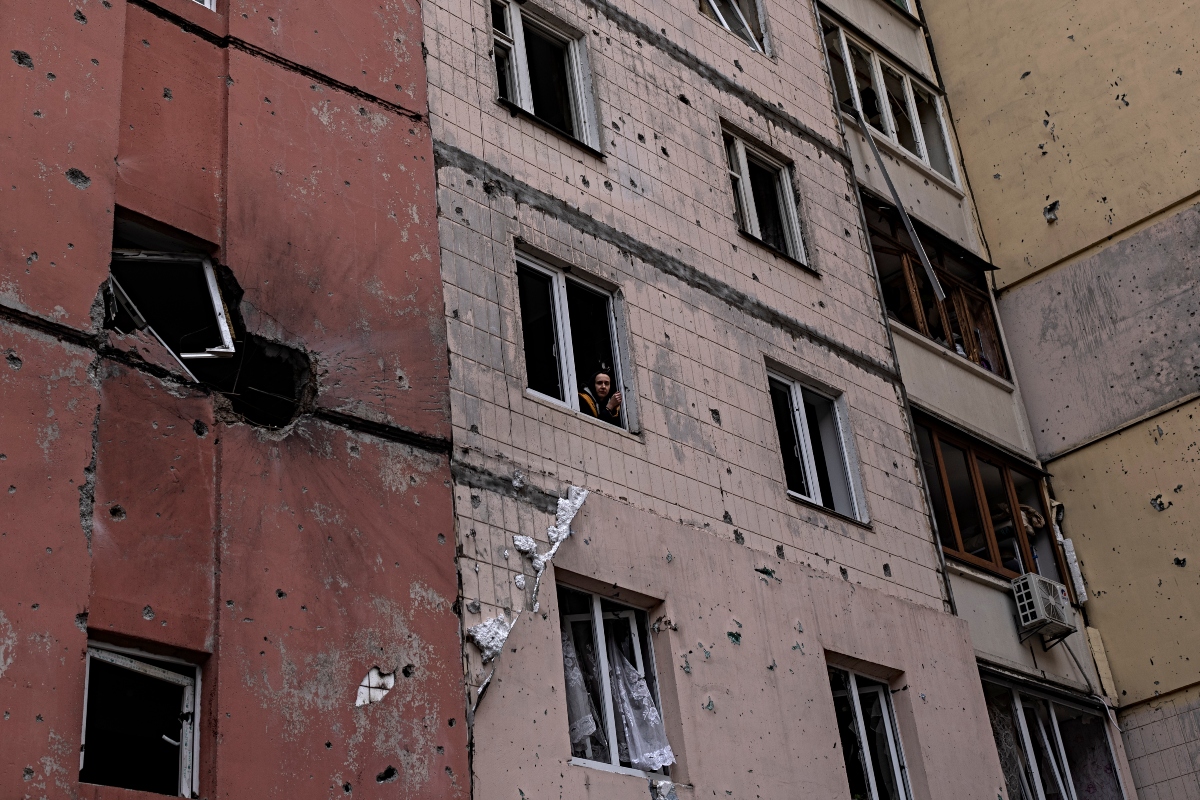 Ουκρανία, καταστροφές σε κτήρια και υποδομές.