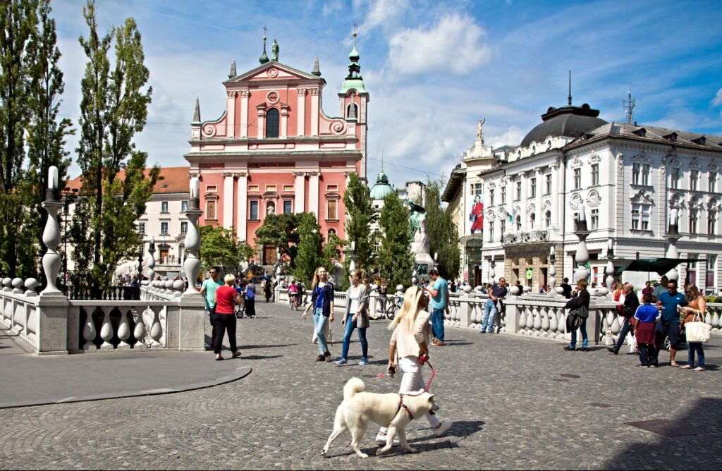 Λιουμπλιάνα, πρωτεύουσα πόλη της Σλοβενίας.