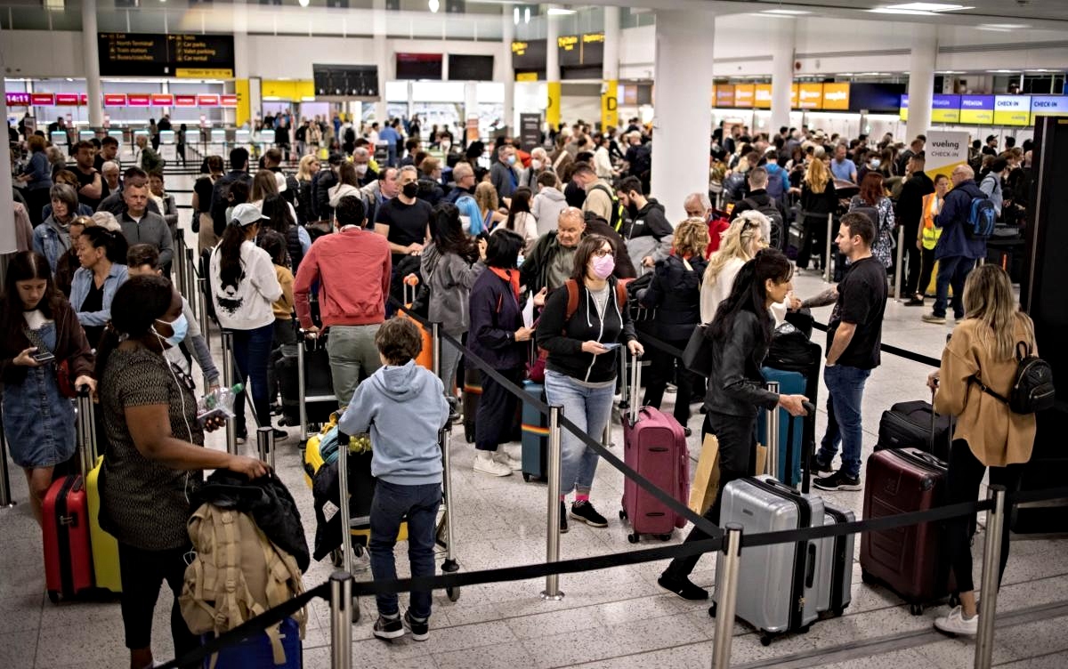 Χάος στα ευρωπαϊκά αεροδρόμια.