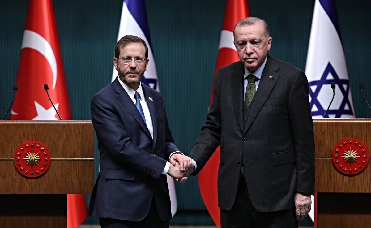 Προέδροι Ισραήλ και Τουρκίας.