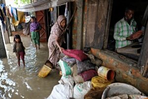 Φονικές πλημμύρες στο Μπανγκλαντές.
