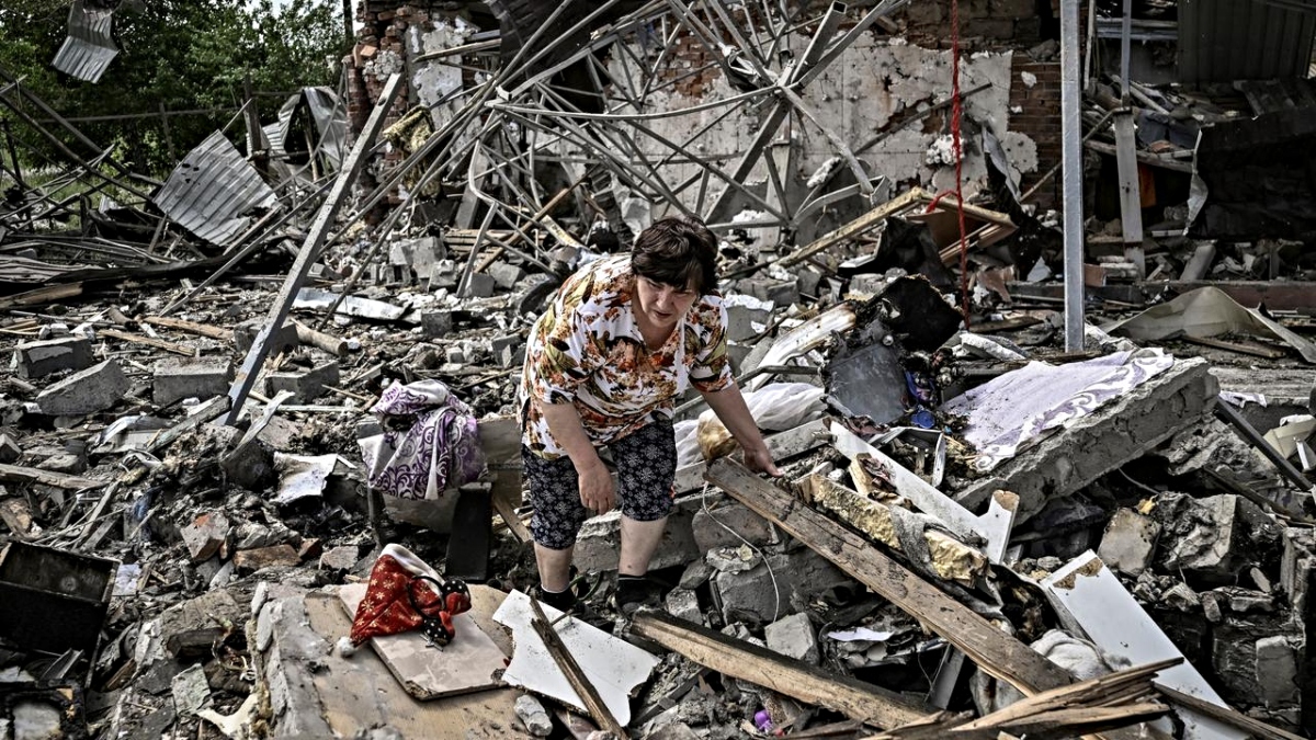 Πόλεμος στην Ουκρανία, βομβαρδισμοί στο Σλοβιάνσκ.