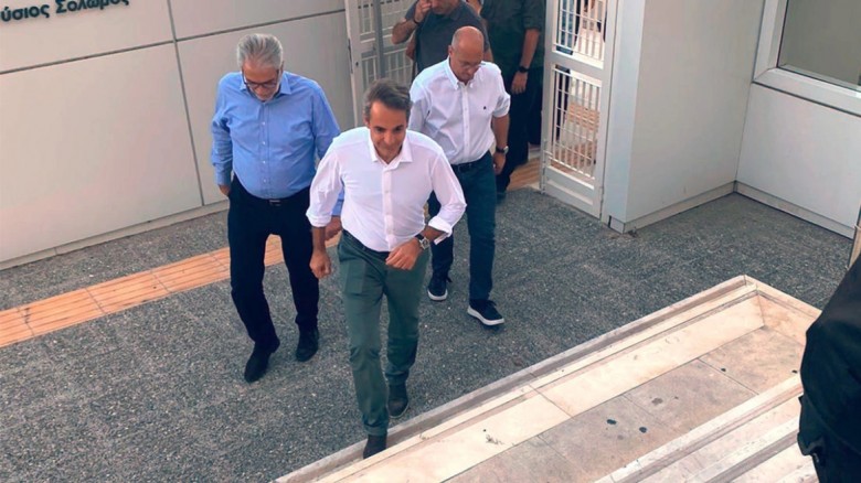 Κυριάκος Μητσοτάκης- πυρκαγιές