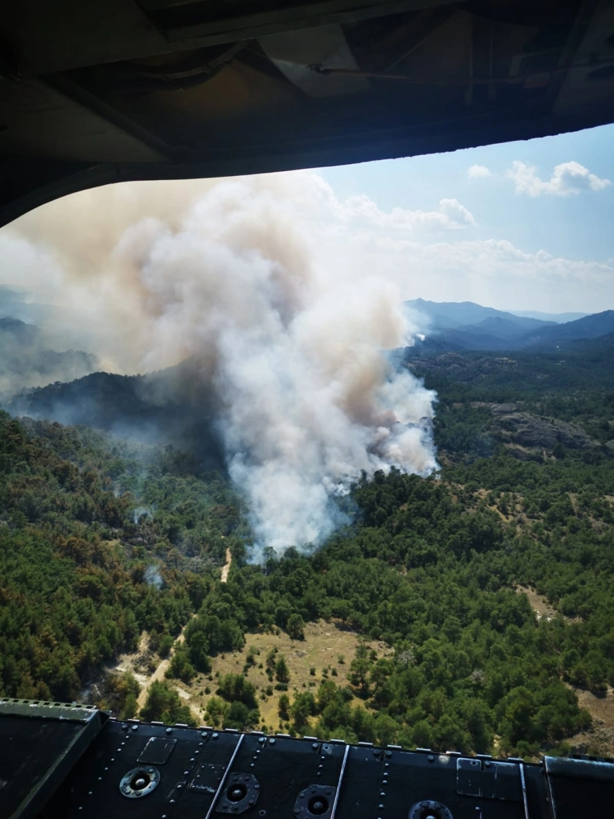 Φωτιά στη Δαδιά: Μαίνεται η πυρκαγιά - Εναέρια μέσα έχουν σηκωθεί αλλά δεν μπορούν να επιχειρήσουν λόγω καιρού