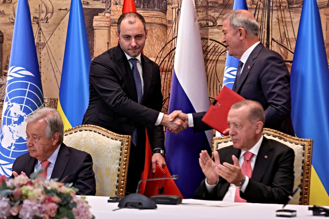 Συμφωνία μεταξύ Ρωσίας και Ουκρανίας για τις εξαγωγές σιτηρών.