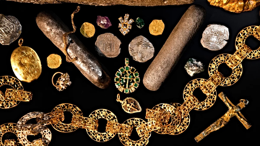 Μπαχάμες: Χρυσός, πολύτιμοι λίθοι και μοναδικά κοσμήματα ανασύρθηκαν από ναυάγιο 366 ετών