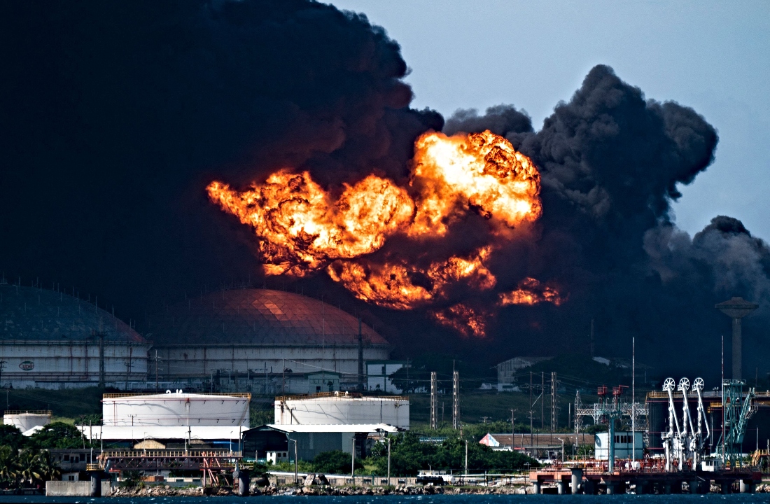 Κούβα: Έσβησε η φωτιά στις πετρελαϊκές εγκαταστάσεις