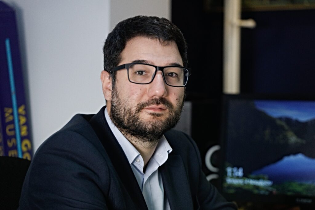 Νάσος Ηλιόπουλος, εκπρόσωπος Τύπου του ΣΥΡΙΖΑ–ΠΣ.