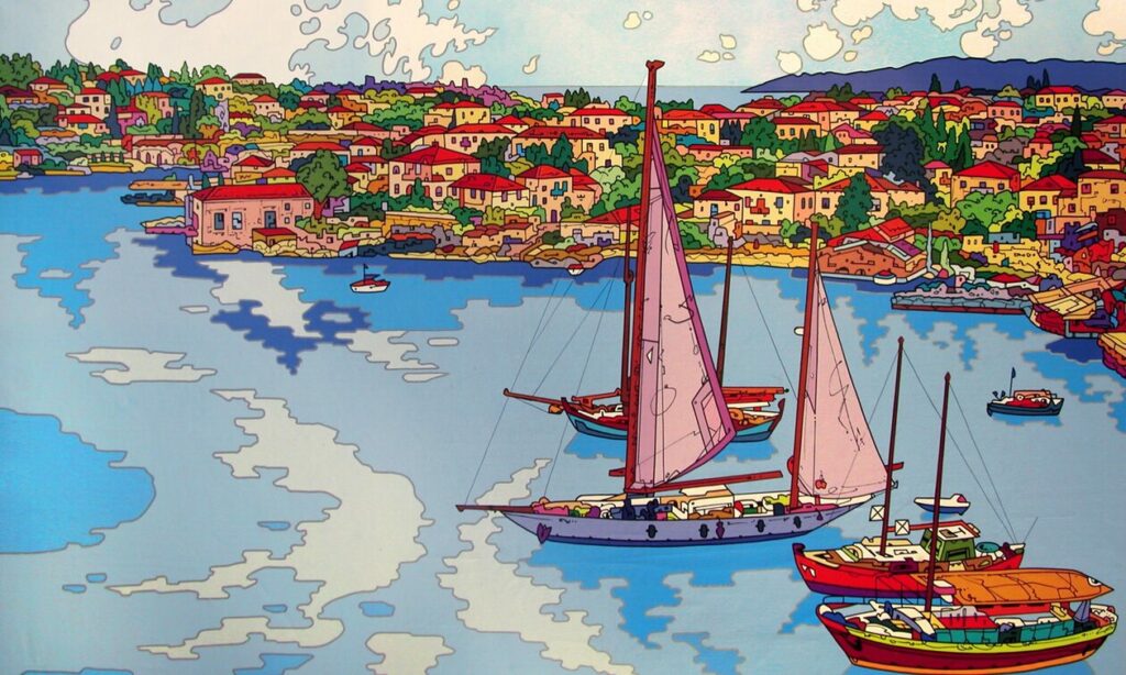Ο Αργοσαρωνικός στην pop-art εκδοχή του Benoit Paré - Εγκαίνια έκθεσης στην Kapopoulos Fine Arts Spetses Gallery