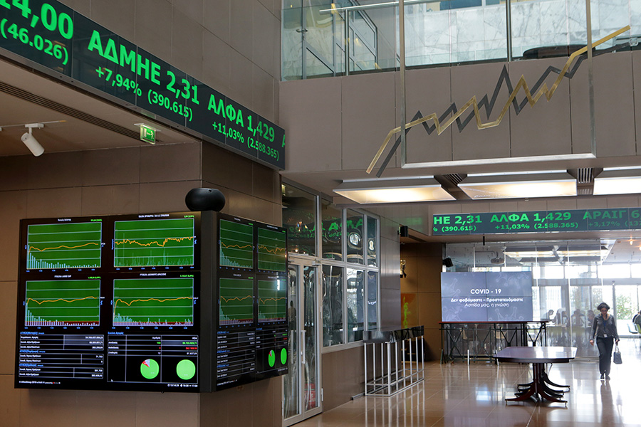 Χρηματιστήριο: Στις 837,32 μονάδες ο Γενικός Δείκτης Τιμών, με άνοδο 0,48%