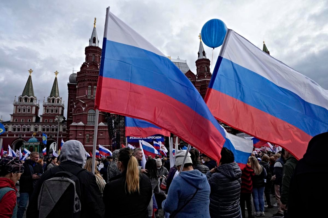 Διαδήλωση στην Κόκκινη Πλατεία της Μόσχας, φωτογραφία αρχείου.