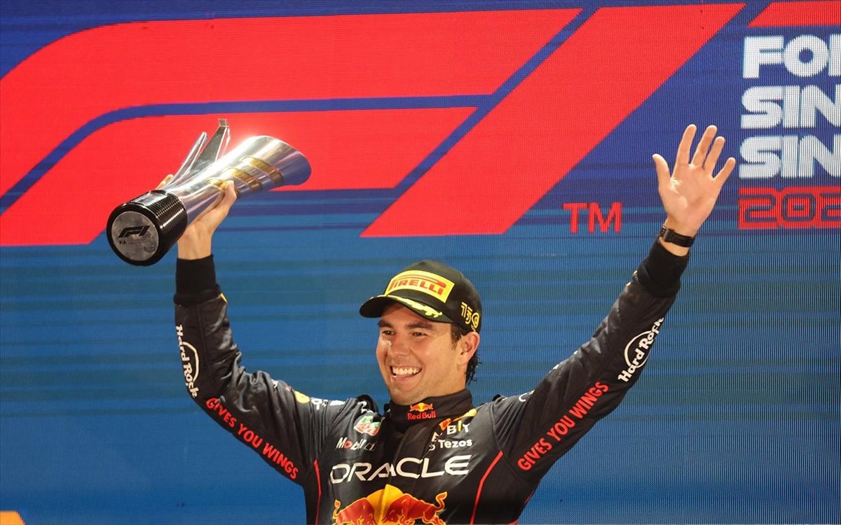 F1-GP Σιγκαπούρης: Ο Σέρχιο Πέρες ανέβηκε στο ψηλότερο σκαλί του βάθρου