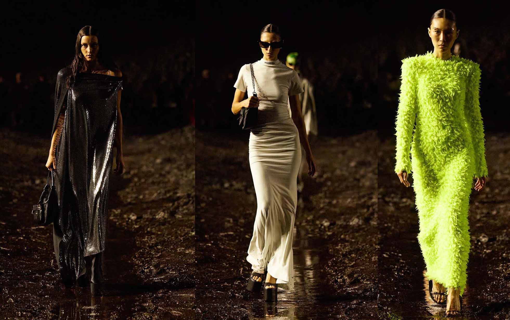 Μοντέλα στις λάσπες: Η «βρώμικη» πασαρέλα του Balenciaga στο Παρίσι
